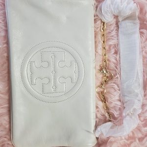 Tory Burch White Clutch